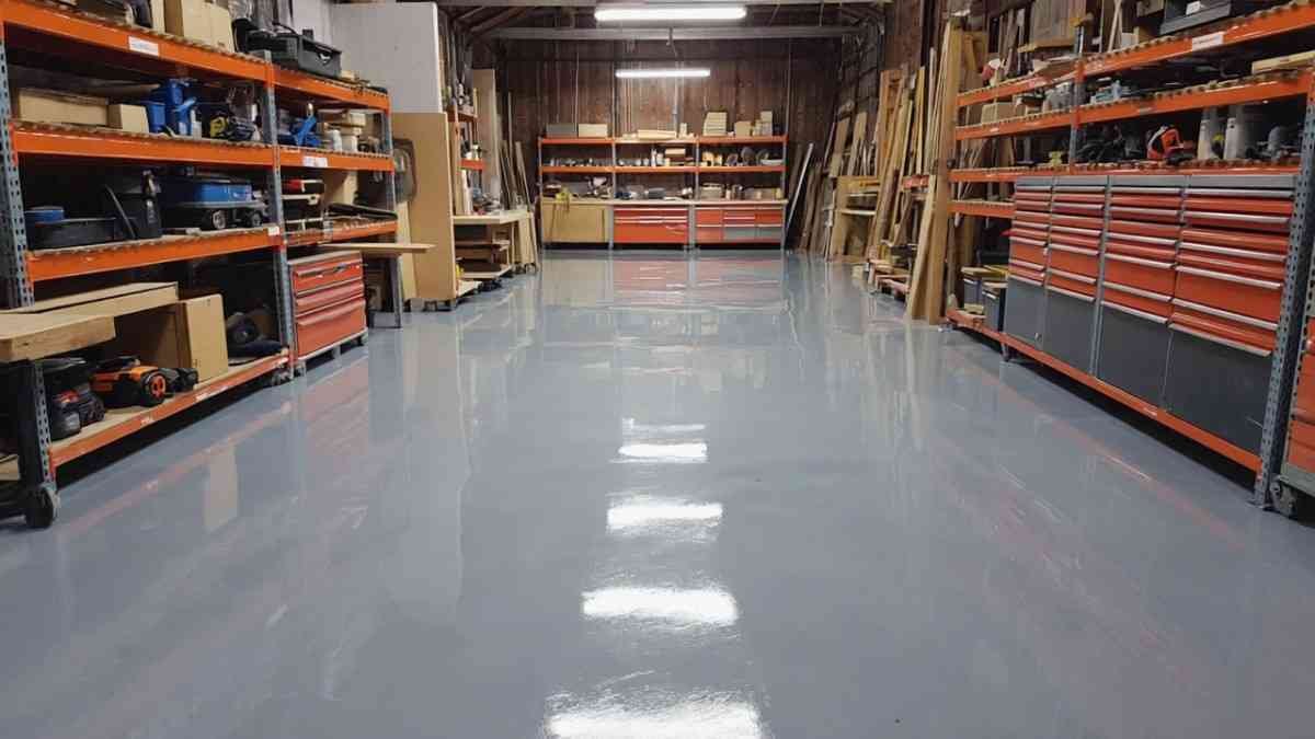 Epoxy-Coated Concrete Glossy and Durable