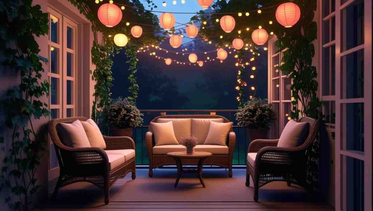 Mixing Rustic Garden Lights with Nature