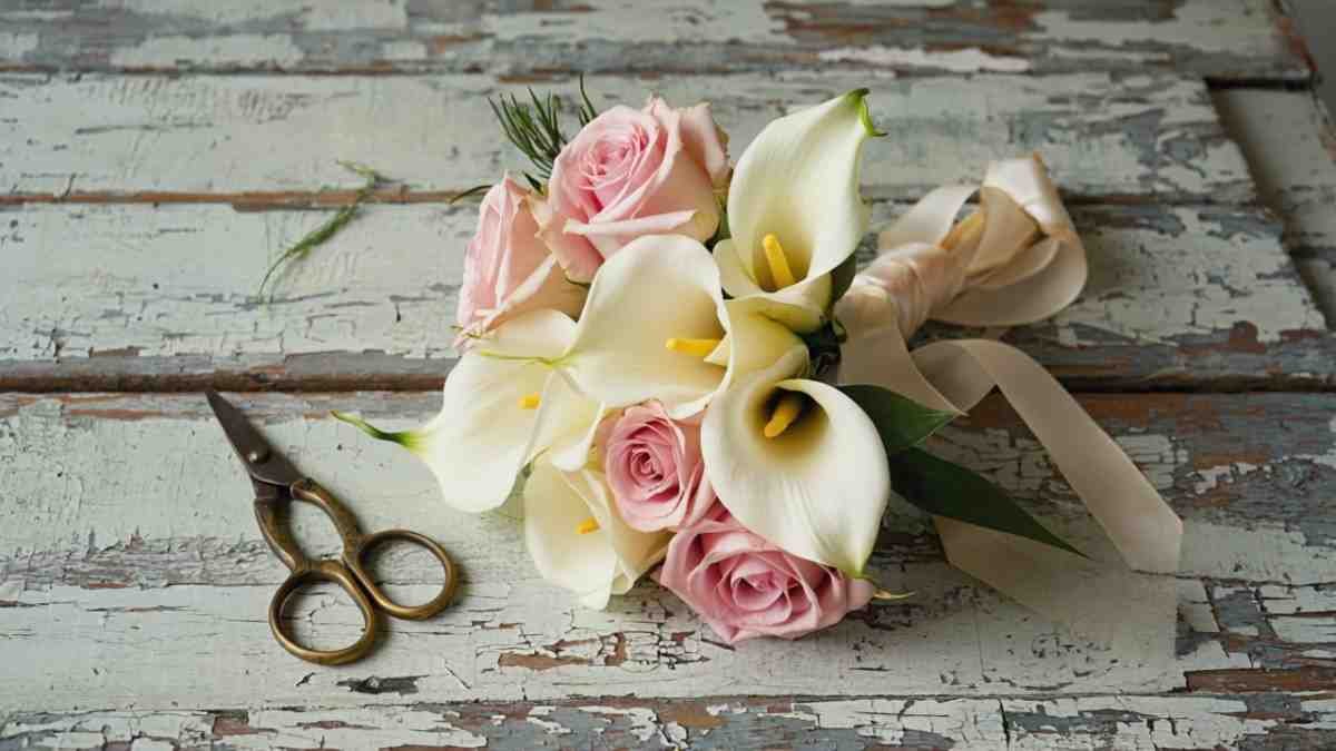 Budget Bouquets Beautiful Doesn’t Have to Mean Broke (Calla Lily and Rose Bouquet)