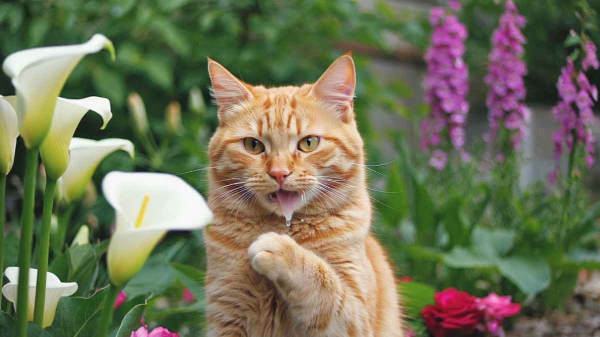 Signs Your Cat Might Have Chewed a Calla Lily