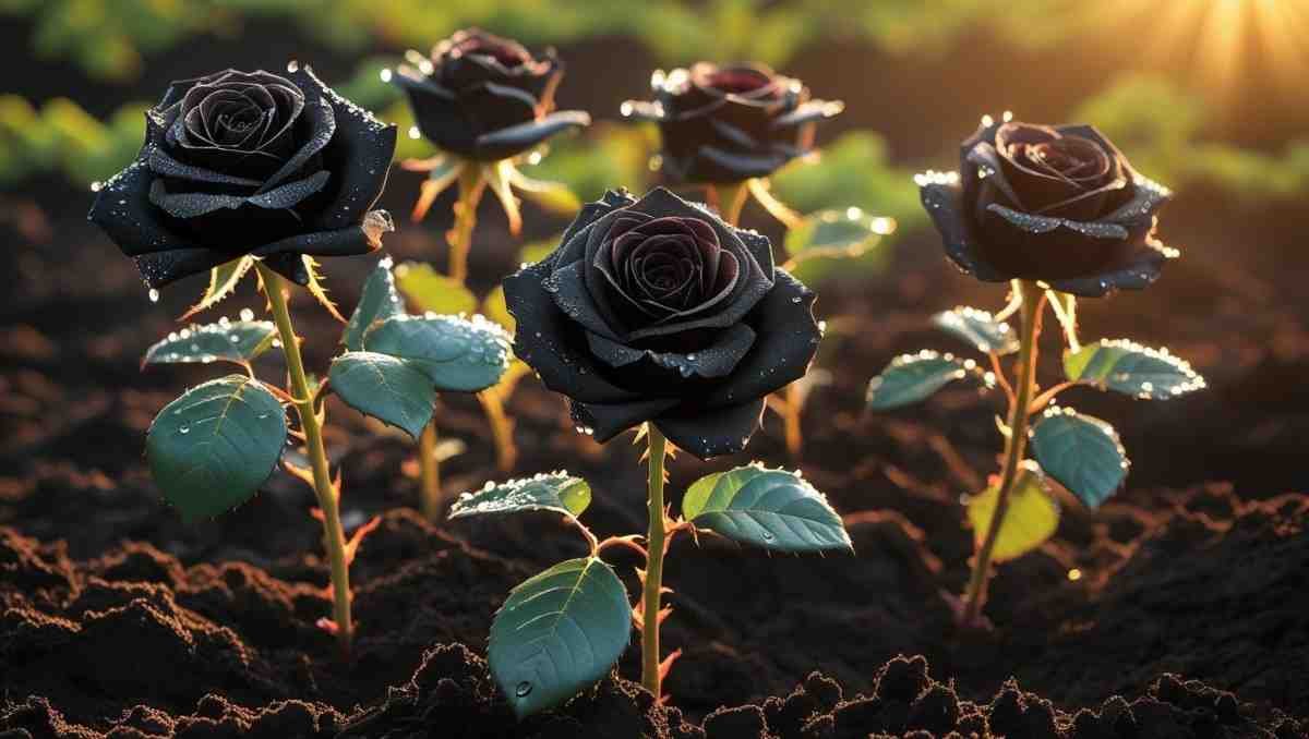 Soil & Sunlight The Foundation of a Black Rose Garden