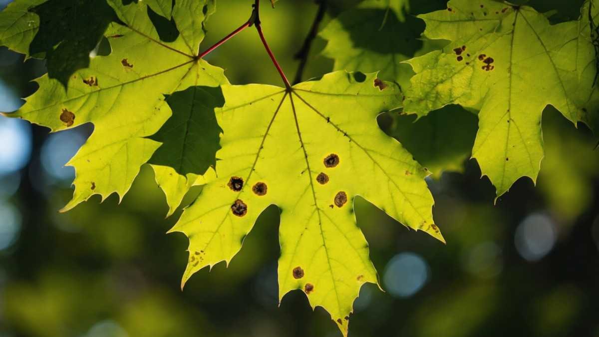 Why Black Spots Appear on Maple Tree Leaves